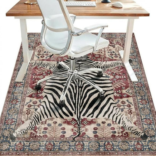 36"x48" Office Chair Mat for Hardwood Tile Floor, Under Desk Carpet Protector by BESBLEE