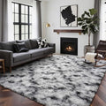 8x10 Ft Extra Large Shag Rugs for Living Room, Tie Dyed Ultra Soft Fluffy Furry by Cuzwlovita