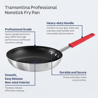 Tramontina Professional 10-Inch Non Stick Frying Pan, Heavy-Gauge Aluminum - Image 3