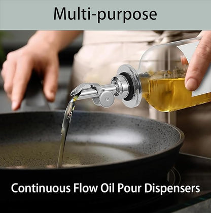 Pafusen 6 Pack Weighted Liquor Pour Spout, Auto Flip Olive Oil Dispenser Spout - Image 4