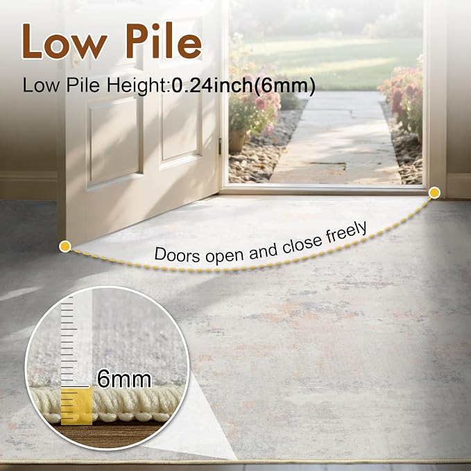 6x9 Ft Large Area Rugs for Living Room, Soft Non-Slip Washable Rugs Modern - Image 8