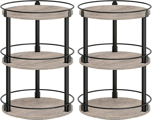 YATINEY Spice Rack, 3-Tier Turntable Organizer, Rotating Spice Rack Organizer by Yatiney