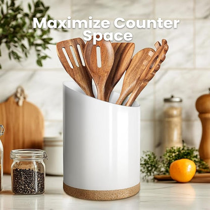 KITEISCAT Large Ceramic Utensil Holder - Image 7