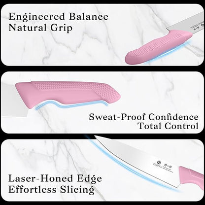 imarku Pink Kitchen Knife Set - Image 6