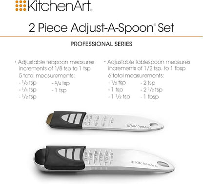 KitchenArt Pro Adjustable Measuring Set, Includes Adjustable Tablespoon - Image 5