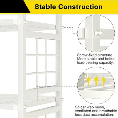 GIOTORENT 6-Wire Garage Shelving Storage Shelves, Metal Shelving Unit Pantry - Image 5