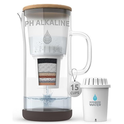 Invigorated Water pH Restore Glass Alkaline Water Pitcher by InvigoratedWater