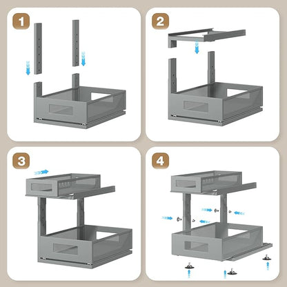 1 Pack 15.74IN-Depth Under Sink Organizer - Image 5