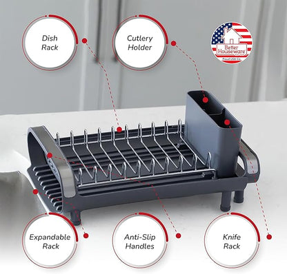Better Houseware in Sink Dish Drying Rack, Dish Drying Rack in Sink - Image 2
