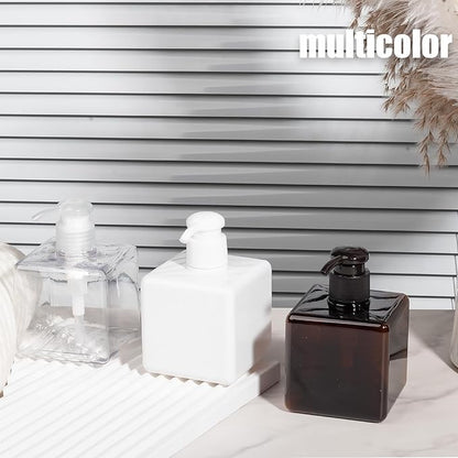 Pump Bottle, Refillable Plastic Empty Lotion Soap Dispenser Liquid Container - Image 5