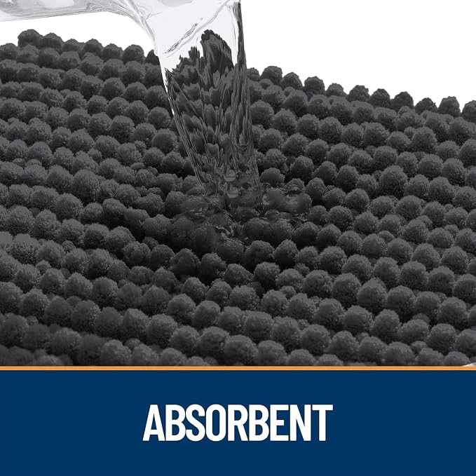 OLANLY Dog Door Mat for Muddy Paws 59x35, Ultra Absorbent Chenille Mud Doormat - Image 4