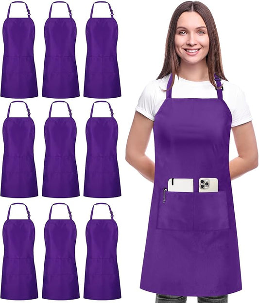 Utopia Kitchen 10 Pack Bib Apron Adjustable by UTOPIAKITCHEN
