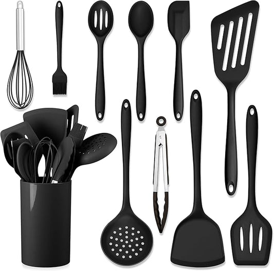 HaWare 11 PCS Silicone Cooking Utensils Set, Heat Resistant Kitchen Utensils by HaWare