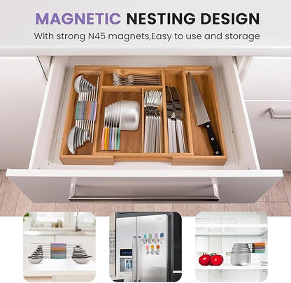 Magnetic Measuring Cups and Spoons Set, N52 Magnetic Nesting Design magnetic - Image 5