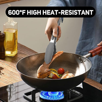 Tongs for Cooking, 600ºF High Heat-Resistant Stainless Steel Kitchen Tongs - Image 8