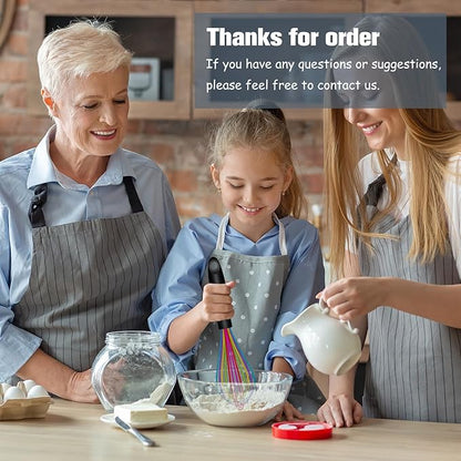 OYV Dishwasher Safe Colorful Silicone Whisk, Sealed Waterproof Design Set of 3 - Image 7
