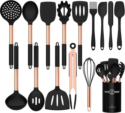 Silicone Cooking Utensil Set, Umite Chef Kitchen Utensils 15pcs Cooking by UmiteChef