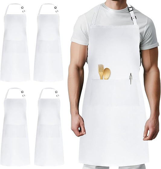 Syntus 4 Pack Adjustable Bib Apron by Syntus