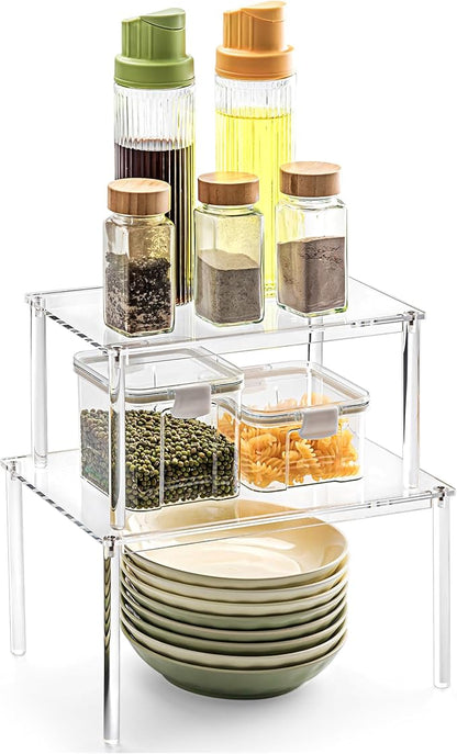 Bobomoment Acrylic Cabinet Organizer, Spice Rack Organizer - Image 9