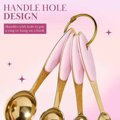 Paris Hilton Measuring Cups and Spoons Set, Stainless Steel - Image 7