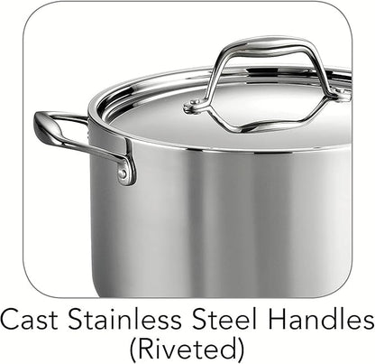 Tramontina Signature Tri-Ply Clad Stainless Steel 6-Quart Sauce Pot - Image 4
