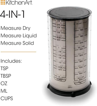 KitchenArt Professional Series 2 Cup Adjust-A-Cup, Champagne Satin, Adjustable - Image 4