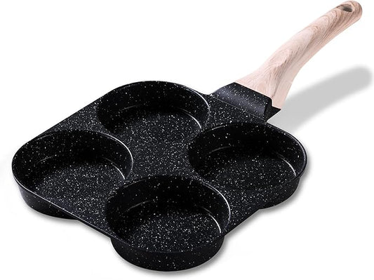CAROTE Egg Pan Omelette Pan, 4-Cup Nonstick Granite Omelette Skillet by CAROTE