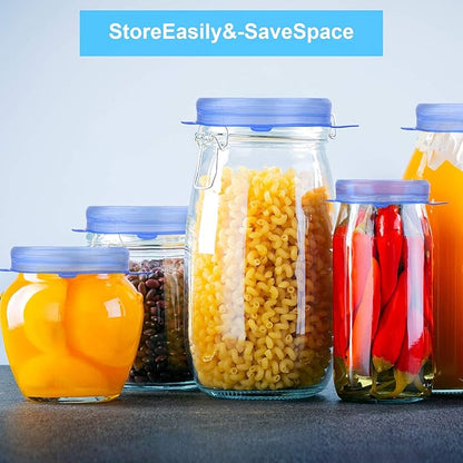 YXYL 14 PCS Reusable Silicone Stretch and Seal Lids - Image 7