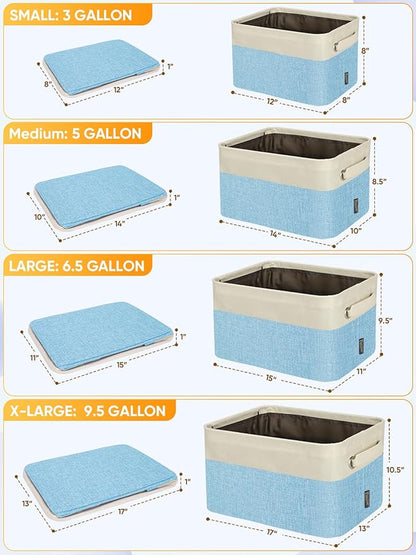 BALEINE 2 Pack Fabric Closet Storage Bins - Image 2