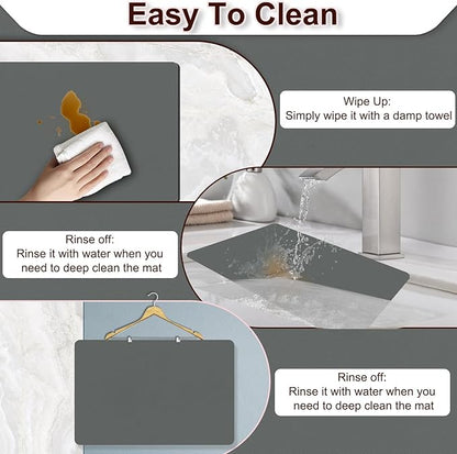 BLESWIN Dish Drying Mat for Kitchen, Coffee Station Matt - Image 4
