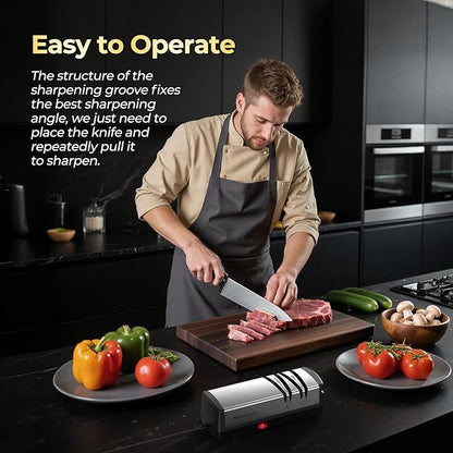 Narcissus Knife Sharpener, Diamond Abrasives Electric Knife Sharpener - Image 7