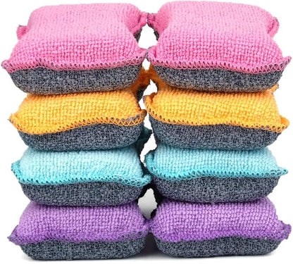 UPSTAR Dish Sponges Kitchen, Microfiber Cleaning Scrubber by UPSTAR
