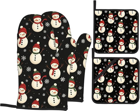 Oven Mitts and Hot Pads Set by Unknown