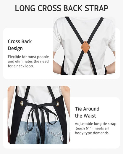 Syntus Chef Apron for Men Women Kitchen Cooking Apron - Image 5