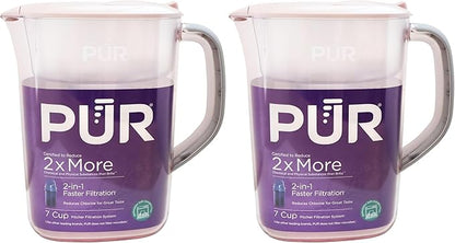 PUR 7-Cup Water Pitcher, 1 Genuine Filter, Great-Tasting Water, Dishwasher Safe by PUR