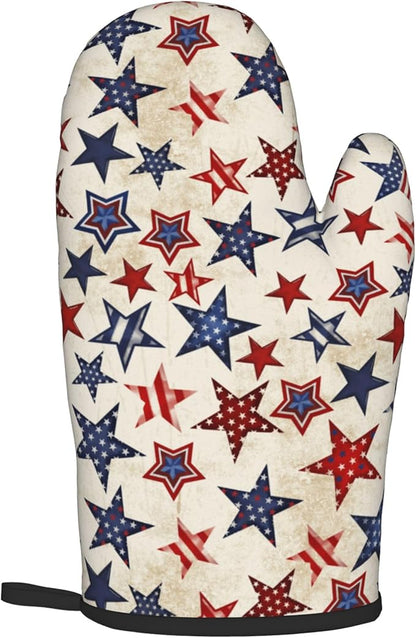 Patriotic Stars Oven Mitts - Image 8