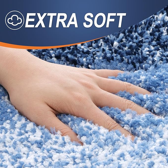 OLANLY Bathroom Runner Rugs Mat 47x24, Extra Soft Absorbent Microfiber Bath Rugs - Image 2