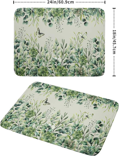 Giwawa Spring Summer Leaf Dish Drying Mat - Image 2