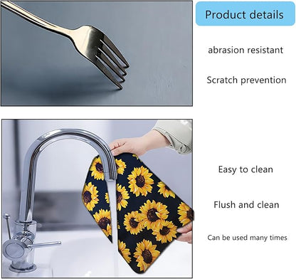 Dish Drying Mat Foldable Fall Kitchen Drying Mat Absorbent Sink Mat - Image 6