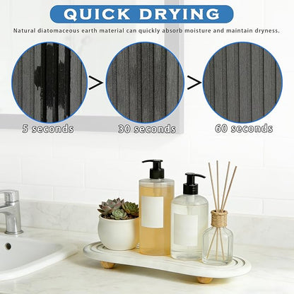 Instant Dry Sink Tray, Anti-Slip Stone Sink Caddy, Durable Kitchen Sink - Image 2