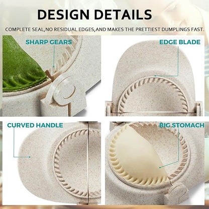 Empanada Maker Press, 6-Inch Extra Large Dumpling Maker Set - Image 5