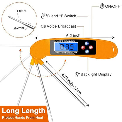 Digital Talking Thermometer for The Blind, Meat Thermometer - Image 4