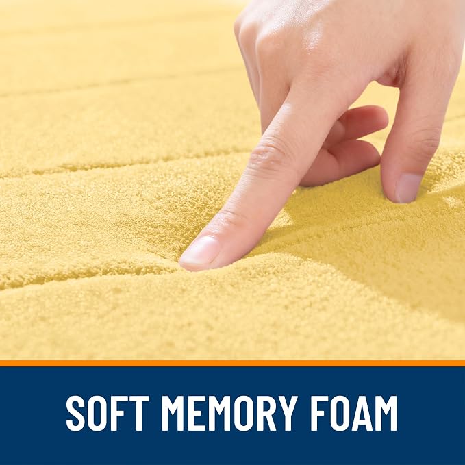 OLANLY Memory Foam Bath Mat 30x20, Super Soft Absorbent Bathroom Rugs, Quick Dry - Image 5