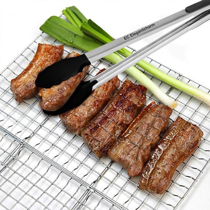 17" Kitchen Tongs with Silicone Tips, High Heat Resistant Grill Tongs in - Image 7