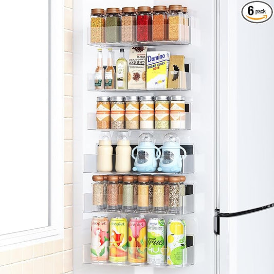 Mystozer Magnetic Spice Rack for Refrigerator, Kitchen Organizer and Storage by Mystozer