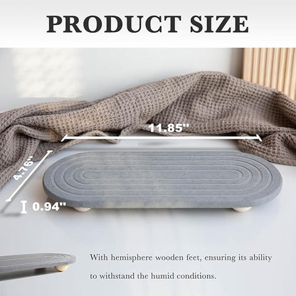 Instant Dry Sink Caddy Organizer – Water Absorbing Stone Tray - Image 6