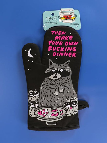 Blue Q Then Make Your Own Dinner Funny Oven Mitts - Image 4