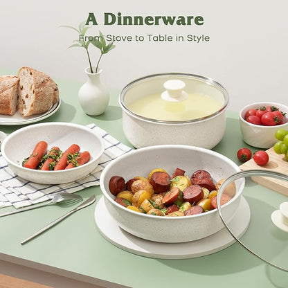 SODAY 18 Pcs Pots and Pans Set Non Stick, Cookware Sets - Image 9