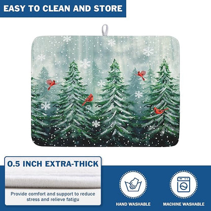 Winter Pines Tree Dish Drying Mats - Image 5