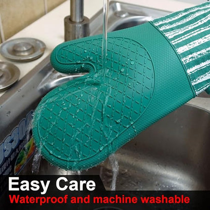 Alselo Silicone Oven Mitts Heat Resistant 932℉ - Image 7